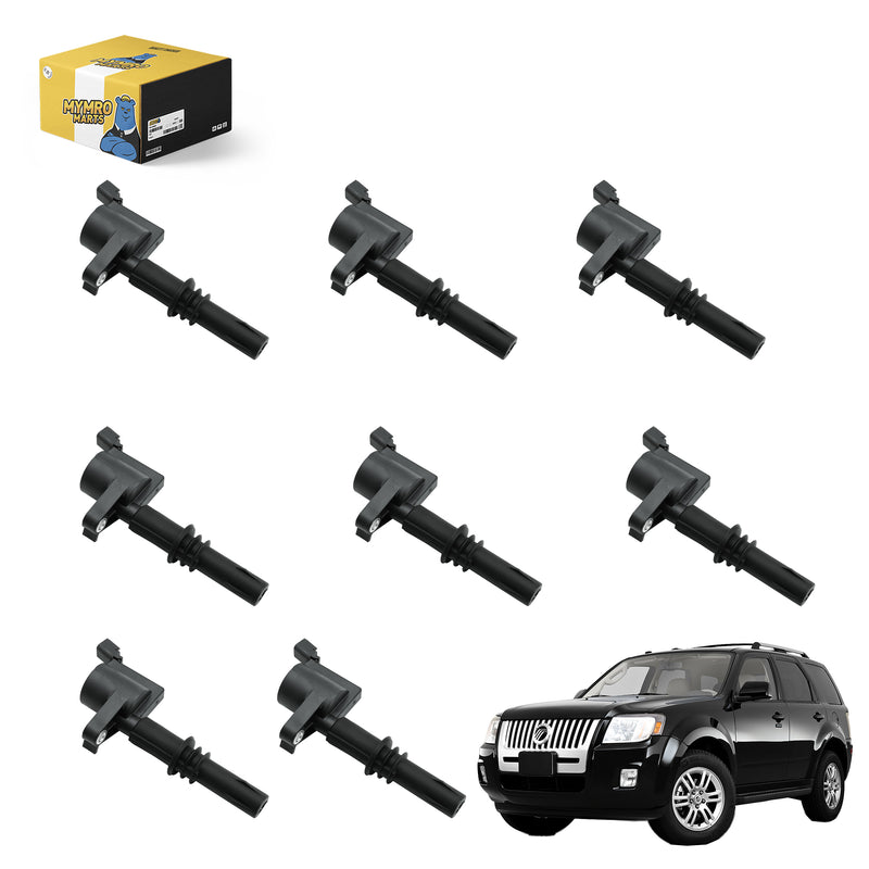 Indlæs billede i Gallery Viewer, Set of 8 Straight Boot Ignition Coil Pack DG511 C1541 FD508 Compatible with Mercury SUV 2006-2008 Mountaineer with 4.6L V8 - Electrical Parts &gt; Other Electrical Parts &gt; Solenoid Valve Coil from MyMROmarts
