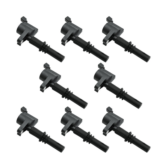 Set of 8 Straight Boot Ignition Coil Pack DG511 C1541 FD508 Compatible with Ford Lincoln Expedition Explorer F-150 Super Duty Mustang Mountaineer 4.6l 5.4l 6.8l - Electrical Parts > Other Electrical Parts > Solenoid Valve Coil from MyMROmarts