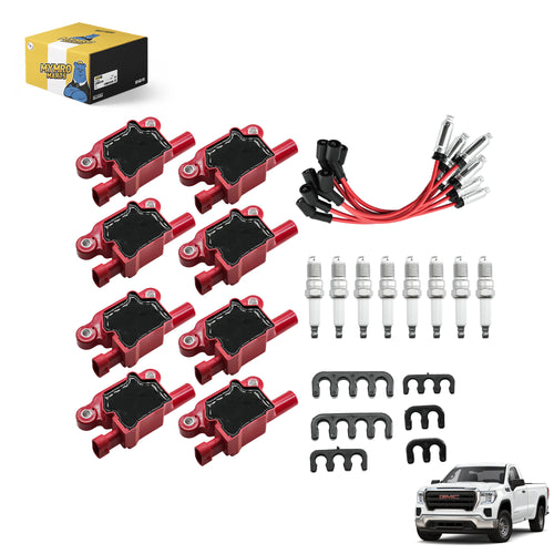 Set of 8 Square UF413 Ignition Coils Pack & Platinum Spark Plugs & Wires Set, Replacement for UF413 D510C 5C1554,Compatible with GMC Truck Sierra 1500 Sierra 1500 Sierra 1500 - Electrical Parts > Other Electrical Parts > Solenoid Valve Coil from MyMROmarts
