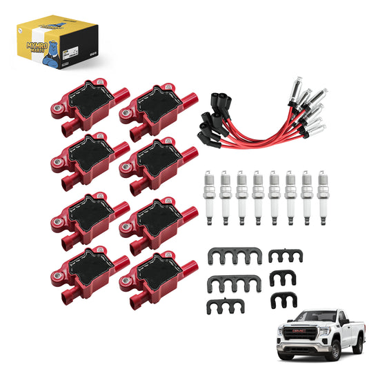 Set of 8 Square UF413 Ignition Coils Pack & Platinum Spark Plugs & Wires Set, Replacement for UF413 D510C 5C1554,Compatible with GMC Truck Sierra 1500 Sierra 1500 Sierra 1500 - Electrical Parts > Other Electrical Parts > Solenoid Valve Coil from MyMROmarts
