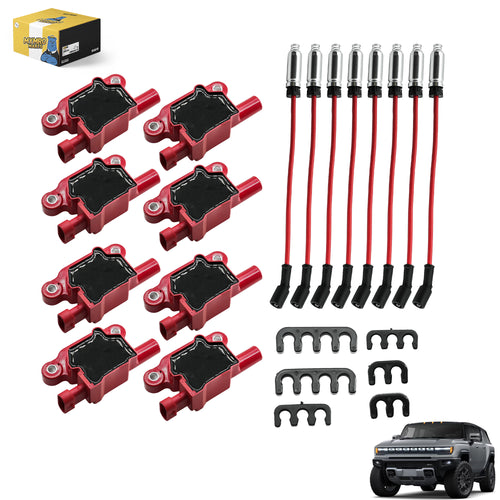 8PCS Ignition Coil UF413 & 8PCS 8mm Spark Plug Wires 748UU For Hummer Pickup H3T SUV H2 H3 with Engine 5.3L/6.2L V8 - Electrical Parts > Other Electrical Parts > Solenoid Valve Coil from MyMROmarts