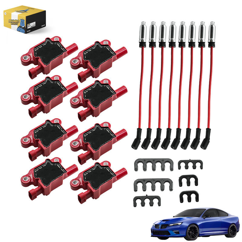 Load image into Gallery viewer, 8PCS Ignition Coil UF413 &amp; 8PCS 8mm Spark Plug Wires 748UU For Pontiac Coupe GTO Sedan G8 Grand Prix 5.3L/6.0L/6.2L V8 - Electrical Parts &gt; Other Electrical Parts &gt; Solenoid Valve Coil from MyMROmarts
