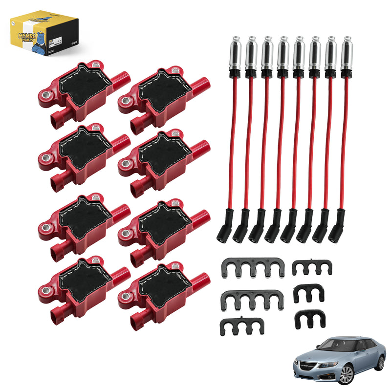 Load image into Gallery viewer, 8PCS Ignition Coil UF413 &amp; 8PCS 8mm Spark Plug Wires 748UU For Saab 2005-2009 SUV 9-7x with Engine 5.3L/6.0L V8 - Electrical Parts &gt; Other Electrical Parts &gt; Solenoid Valve Coil from MyMROmarts
