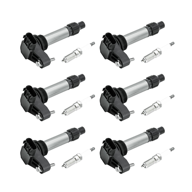 Load image into Gallery viewer, 6PCS Ignition Coil UF569 &amp; 6PCS Double Iridium Spark Plug 12622561 For Buick Allure Enclave LaCrosse/Cadillac ATS XTS CTS SRX STS/Chevy Impala Malibu Equinox Traverse/GMC Canyon Acadia Terrain/Saturn/Suzuki - Electrical Parts &gt; Other Electrical Parts &gt; Solenoid Valve Coil from MyMROmarts
