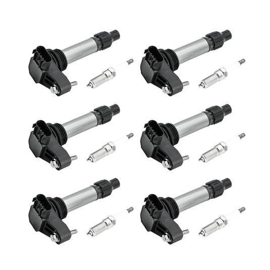 6PCS Ignition Coil UF569 & 6PCS Double Iridium Spark Plug 12622561 For Buick Allure Enclave LaCrosse/Cadillac ATS XTS CTS SRX STS/Chevy Impala Malibu Equinox Traverse/GMC Canyon Acadia Terrain/Saturn/Suzuki - Electrical Parts > Other Electrical Parts > Solenoid Valve Coil from MyMROmarts