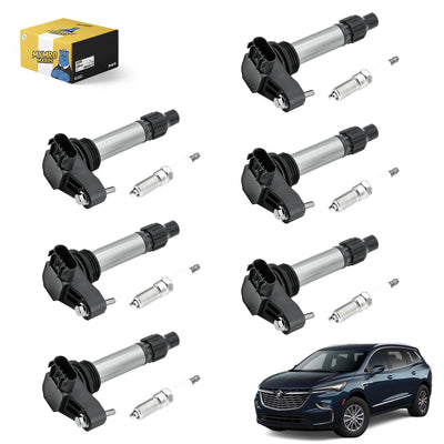 6PCS Ignition Coil UF569 & 6PCS Double Iridium Spark Plug 12622561 For Buick Sedan Allure Lacrosse SUV Enclave with Engine V6 3.0L/3.6L - Electrical Parts > Other Electrical Parts > Solenoid Valve Coil from MyMROmarts