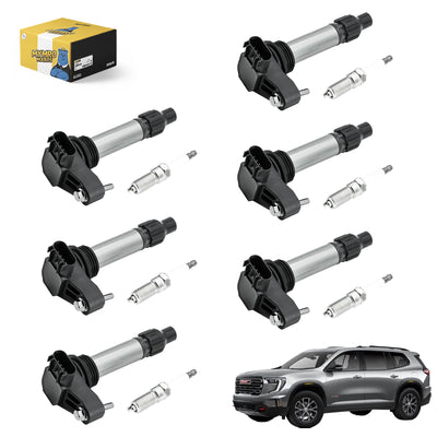 6PCS Ignition Coil UF569 & 6PCS Double Iridium Spark Plug 12622561 For GMC SUV Acadia Terrain Truck Canyon with Engine V6 3.0L/3.6L - Electrical Parts > Other Electrical Parts > Solenoid Valve Coil from MyMROmarts