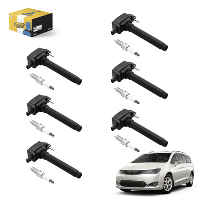 6PCS Ignition Coil UF648 C1791 & Double Iridium Spark Plug 97390 For Chrysler 200 300 TOWN & COUNTRY - Electrical Parts > Other Electrical Parts > Solenoid Valve Coil from MyMROmarts