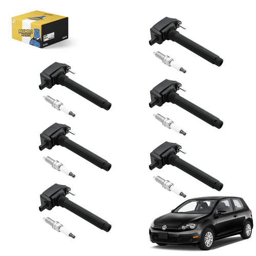 6PCS Ignition Coil UF648 C1791 & Double Iridium Spark Plug 97390 For Volkswagen 2011–2014 Minivan Routan with Engine V6 3.6L - Electrical Parts > Other Electrical Parts > Solenoid Valve Coil from MyMROmarts