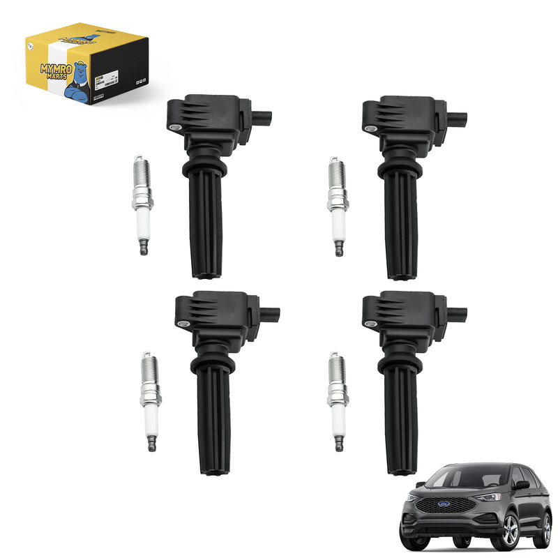 Load image into Gallery viewer, 4PCS Ignition Coil UF670 DG546 5C1873 &amp; 4PCS Double Iridium Spark Plug LTR6BHX for Ford EcoSport Edge Escape Explorer Focus Fusion Taurus Mustang - Electrical Parts &gt; Other Electrical Parts &gt; Solenoid Valve Coil from MyMROmarts
