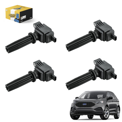 Set of 4 Ignition Coil Pack UF670 DG562 CM5Z-12029-K 4M5E-12A366-BC LR030637 Replacement for Ford Focus Escape Taurus Fusion Edge Explorer Special Service Police Sedan - Electrical Parts > Other Electrical Parts > Solenoid Valve Coil from MyMROmarts