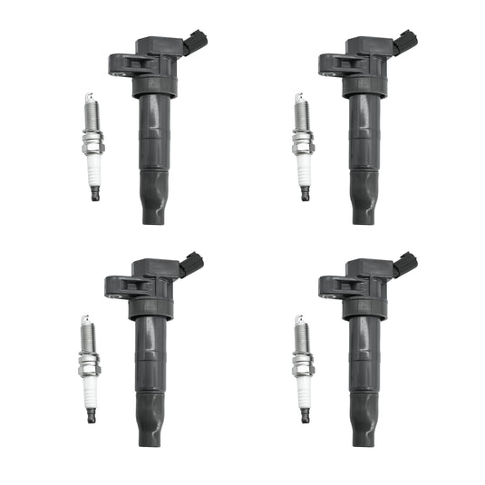 Ignition Coil UF611 27300-3F100 C1667 & XP6203 Double Iridium Spark Plug for HYUNDAI Sonata Santa Fe Tucson Genesis Coupe - Electrical Parts > Other Electrical Parts > Solenoid Valve Coil from MyMROmarts