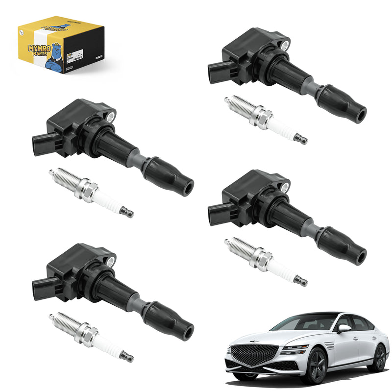 Load image into Gallery viewer, Set of 4pcs Ignition Coil Iridium Spark Plugs UF764 93175 For Genesis Sedan G70 G80 G90 with Engine 2.0L/5.0L V8 - Electrical Parts &gt; Other Electrical Parts &gt; Solenoid Valve Coil from MyMROmarts
