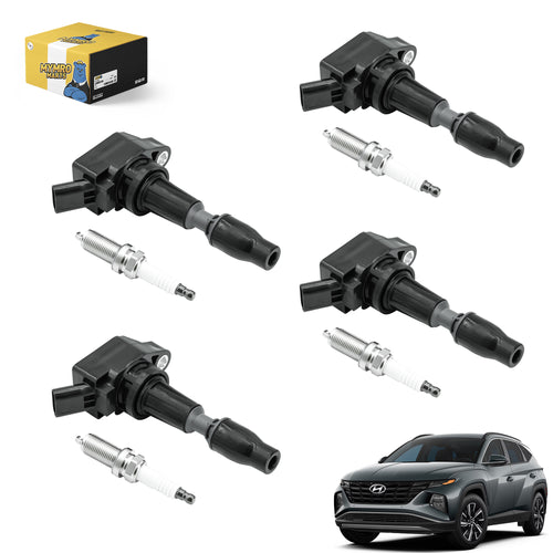 Set of 4pcs Ignition Coil Iridium Spark Plugs UF764 93175 For Hyundai Santa Sonata Tucson with Engine 2.0L 2.4L - Electrical Parts > Other Electrical Parts > Solenoid Valve Coil from MyMROmarts
