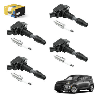Set of 4pcs Ignition Coil Iridium Spark Plugs UF764 93175 For Kia Optima Rondo Sorento Sportage Stinger with 2.0L 2.4L - Electrical Parts > Other Electrical Parts > Solenoid Valve Coil from MyMROmarts