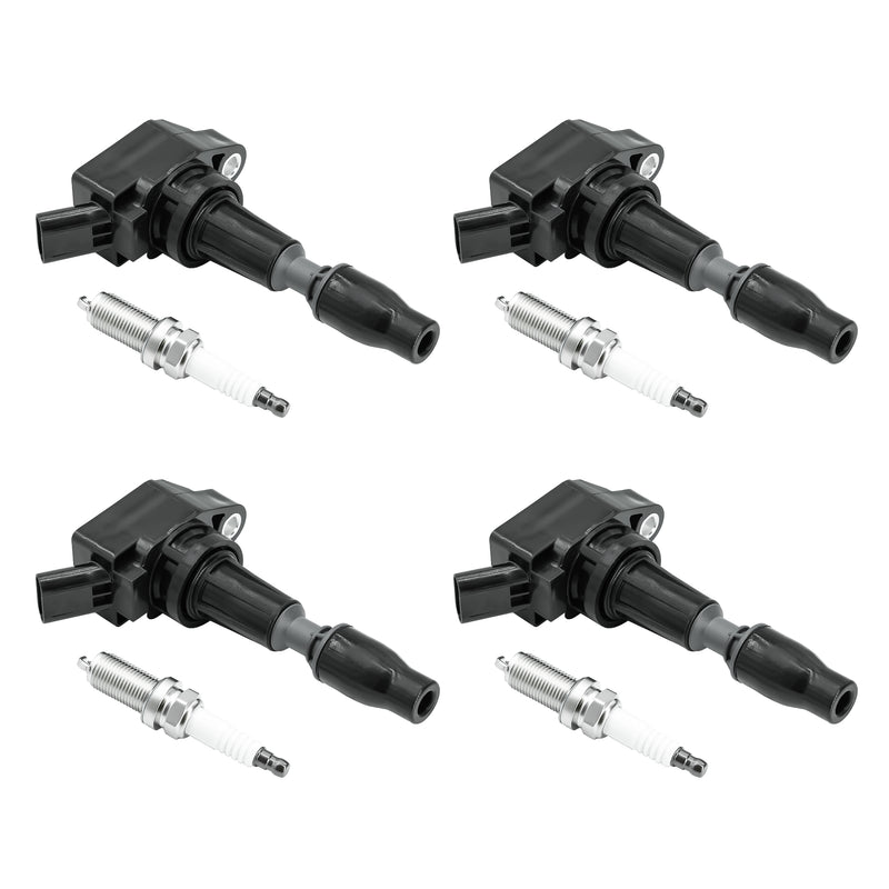 Load image into Gallery viewer, Set of 4pcs Ignition Coil Iridium Spark Plugs UF764 93175 For 2015 2016 2017 2018 2019 Hyundai Sonata Santa Fe Tucson Genesis Kia Optima Sorento Sportage Stinger 2.0L 2.4L - Electrical Parts &gt; Other Electrical Parts &gt; Solenoid Valve Coil from MyMROmarts
