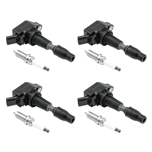 Set of 4pcs Ignition Coil Iridium Spark Plugs UF764 93175 For 2015 2016 2017 2018 2019 Hyundai Sonata Santa Fe Tucson Genesis Kia Optima Sorento Sportage Stinger 2.0L 2.4L - Electrical Parts > Other Electrical Parts > Solenoid Valve Coil from MyMROmarts
