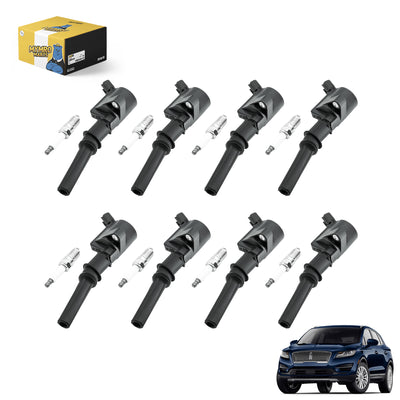 Set of 8 Ignition Coil Pack Iridium Spark Plug Pack DG508 For Lincoln SUV Navigator Sedan Town Car with V8 4.6L/5.4L - Electrical Parts > Other Electrical Parts > Solenoid Valve Coil from MyMROmarts