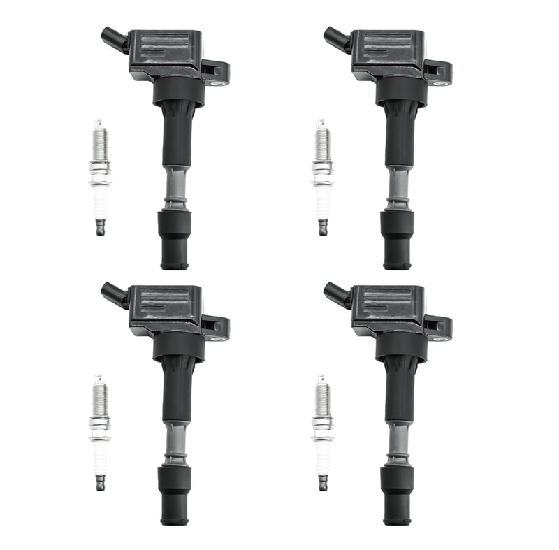 Cargue la imagen en el visor de la galería, 4 ignition coils UF816 with 4 iridium Spark Plugs for Hyundai Veloster Elantra Sonata Hybrid Kona with 2.0L L4 - Electrical Parts &gt; Other Electrical Parts &gt; Solenoid Valve Coil from MyMROmarts
