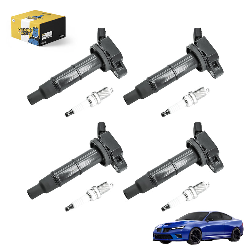 Load image into Gallery viewer, 4PCS Ignition Coil Packs UF333 &amp; 4PCS Double Iridium Spark Plug 7092 Compatible with Pontiac 2009–2010 Hatchback Vibe with Engine L4 2.4L - Electrical Parts &gt; Other Electrical Parts &gt; Solenoid Valve Coil from MyMROmarts
