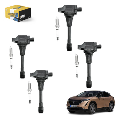 Set of 4 Ignition Coil Pack UF549 22448ED000 and Iridium Spark Plugs 9029 Fit For Nissan Sentra,Altima,Versa,Rogue,Cube,Urvan,NV200,Pathfinder 2007-2015 - Electrical Parts > Other Electrical Parts > Solenoid Valve Coil from MyMROmarts