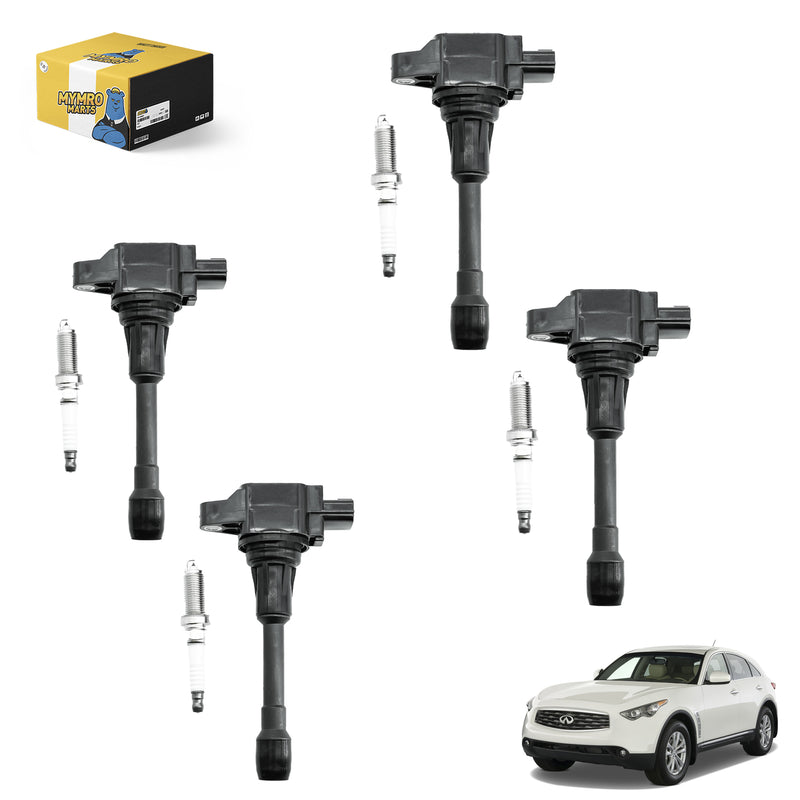 Load image into Gallery viewer, Set of 4 Ignition Coil Pack UF549 22448ED000 and Iridium Spark Plugs 9029 Fit For INFINITI M56 Q70 Q70L FX50 QX60 QX70 - Electrical Parts &gt; Other Electrical Parts &gt; Solenoid Valve Coil from MyMROmarts
