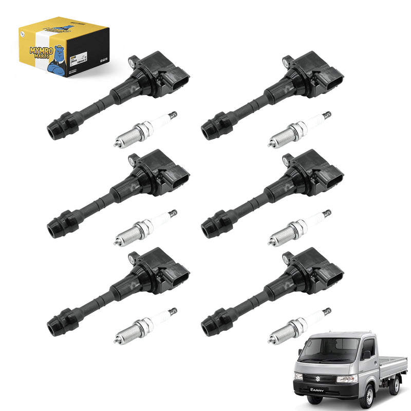 Load image into Gallery viewer, 6PCS Ignition Coil UF349 C1406 &amp; Double Iridium Spark Plug 224018H515 For Suzuki Pickup Equator with V6 - Electrical Parts &gt; Other Electrical Parts &gt; Solenoid Valve Coil from MyMROmarts
