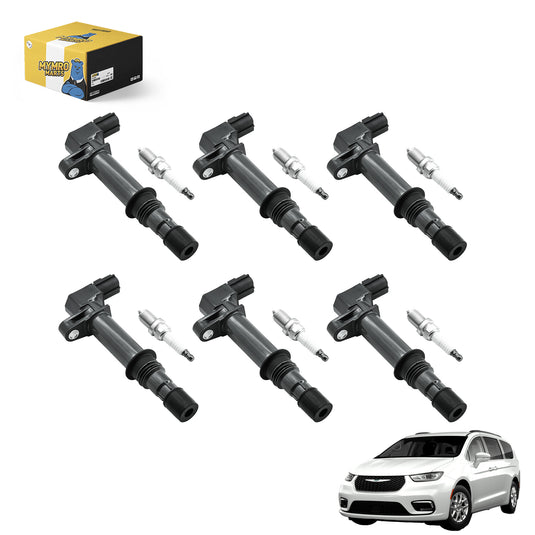 Set of 6 Ignition Coil Pack UF270 and Iridium Spark Plug Compatible with Chrysler 2007 SUV Aspen with Engine V8 4.7L - Electrical Parts > Other Electrical Parts > Solenoid Valve Coil from MyMROmarts