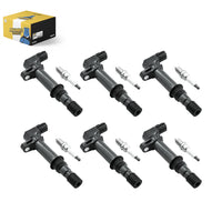 Set of 6 lgnition Coil Pack UF270 and lridium Spark Plug Compatible with Dodge Jeep Mitsubishi Liberty Grand Cherokee Raider Commander Nitro Durango Dakota 3.7L V6 - Electrical Parts > Other Electrical Parts > Solenoid Valve Coil from MyMROmarts