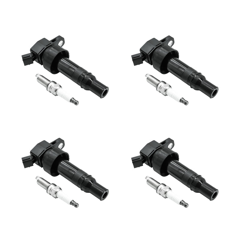 Load image into Gallery viewer, 4PCS Ignition Coil UF652 273012B100 C1803 GN10634 5C1860 &amp; Double Iridium Spark Plug 93815 for 2012-2020 HYUNDAI Accent,2012-2017 HYUNDAI Veloster - Electrical Parts &gt; Other Electrical Parts &gt; Solenoid Valve Coil from MyMROmarts
