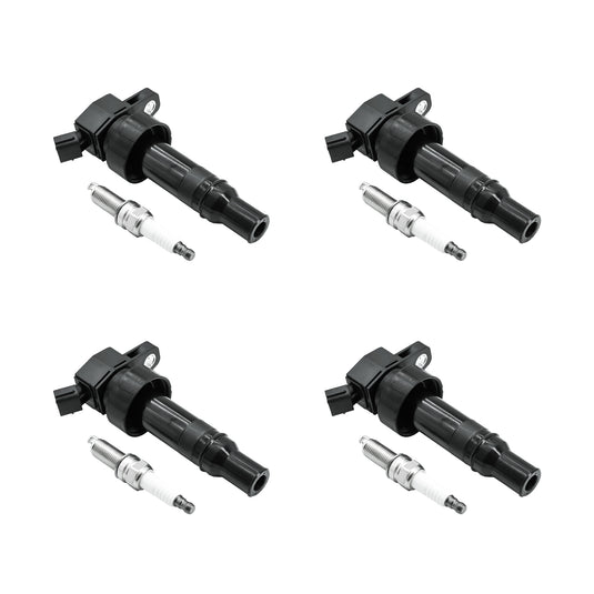 4PCS Ignition Coil UF652 273012B100 C1803 GN10634 5C1860 & Double Iridium Spark Plug 93815 for 2012-2020 HYUNDAI Accent,2012-2017 HYUNDAI Veloster - Electrical Parts > Other Electrical Parts > Solenoid Valve Coil from MyMROmarts