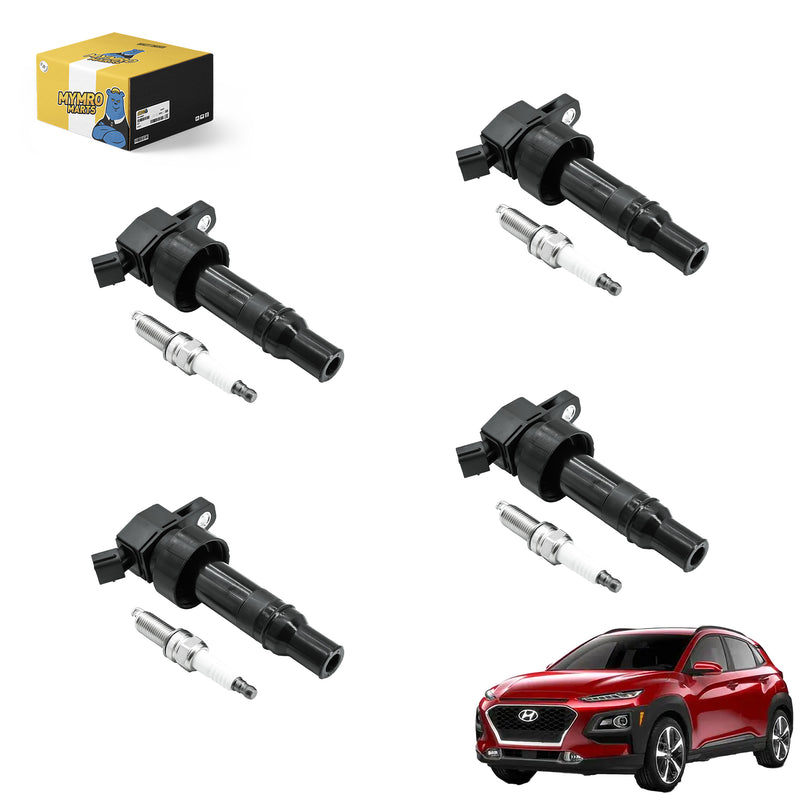 Load image into Gallery viewer, 4PCS Ignition Coil UF652 273012B100 C1803 GN10634 5C1860 &amp; Double Iridium Spark Plug 93815 for 2012-2020 HYUNDAI Accent,2012-2017 HYUNDAI Veloster - Electrical Parts &gt; Other Electrical Parts &gt; Solenoid Valve Coil from MyMROmarts
