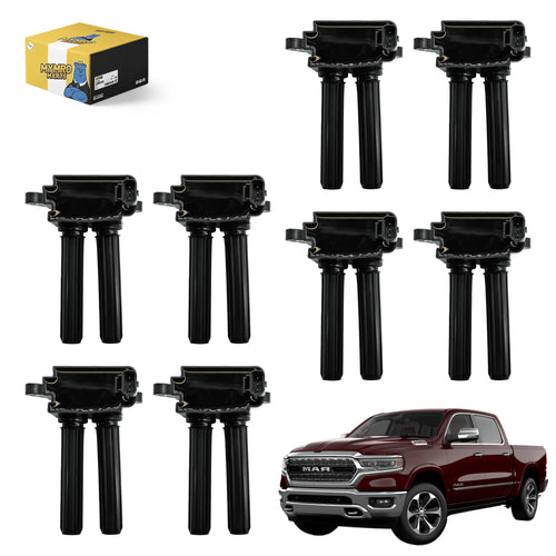 Ignition Coils Pack Set of 8 UF504 For Dodge Challenger Charger Magnum Ram1500 Ram2500 Ram3500 Durango with V8 5.7L/6.1L/6.2L/6.4L - Electrical Parts > Other Electrical Parts > Solenoid Valve Coil from MyMROmarts