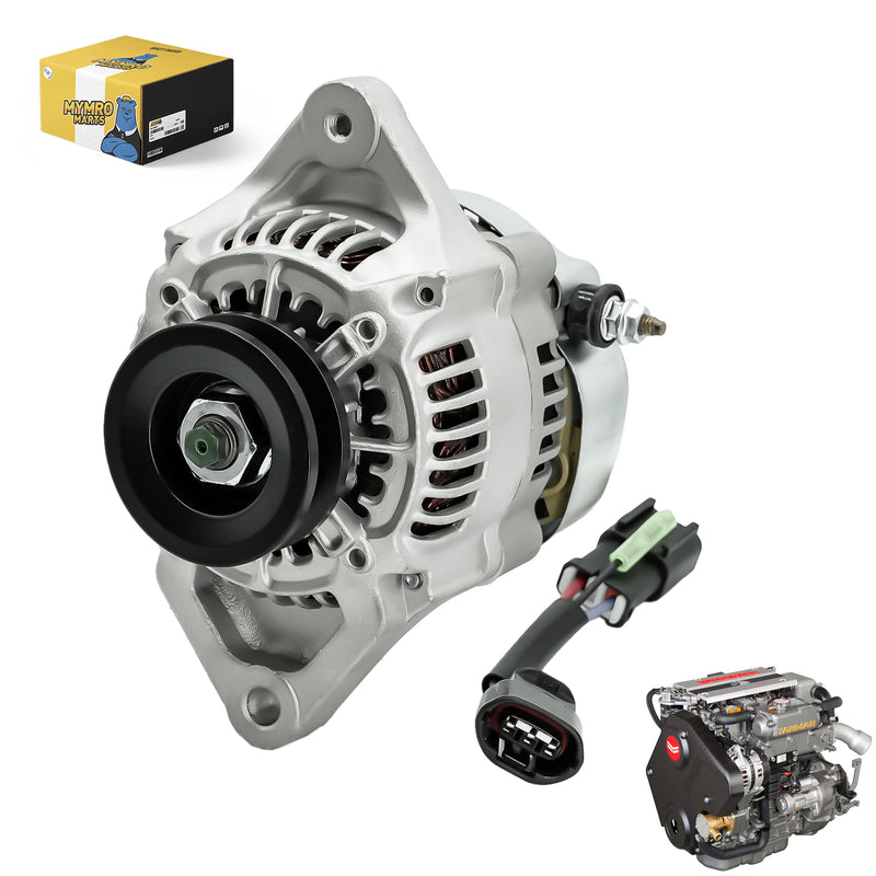 Load image into Gallery viewer, New Alternator 18504-6470 185046470 101211-8810 1012118810 For Yanmar 3TNV88 4TNV88 4TNV98T Diesel 4TNV98 Diesel from MyMROmarts
