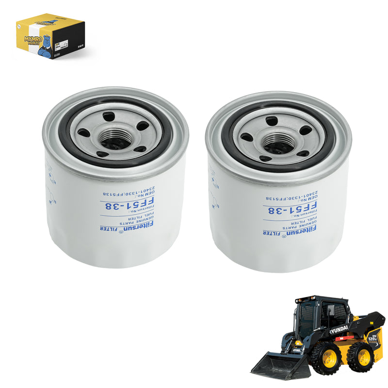 Load image into Gallery viewer, 2 PCS Fuel Filter 70000-43080 70000-43081 15221-43080 for Hyundai Skid Steer Loader HSL600 - Engine Maintenance Parts > Fuel Filter from MyMROmarts
