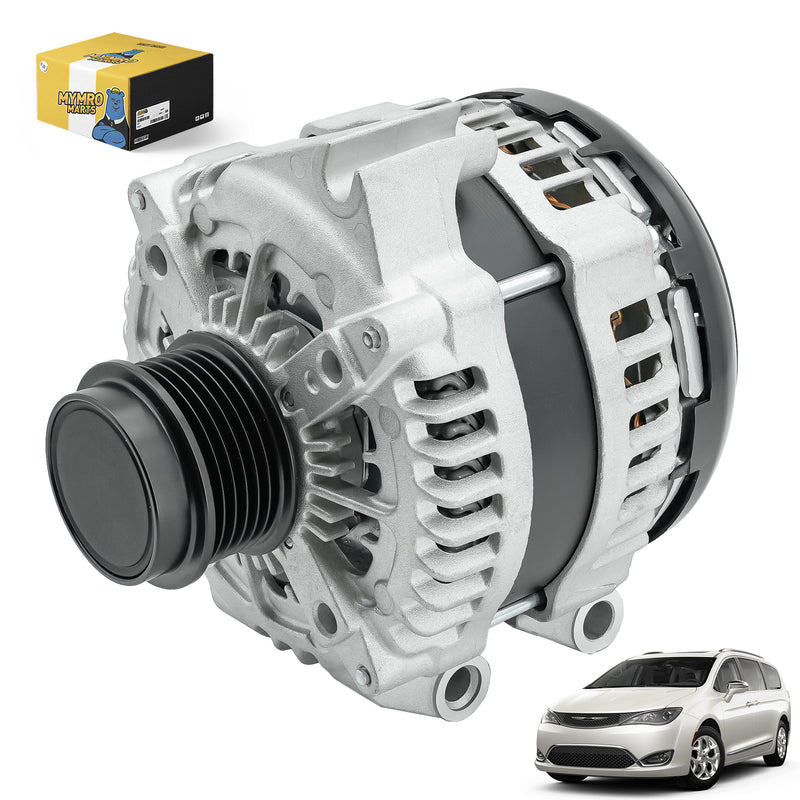 Load image into Gallery viewer, 220A 12V Alternator 421000-7191 56029733AB 6-Groove Pulley Compatible with 2017-2020 Chrysler Minivan Pacifica,2020 Voyager with Engine V6 3.6L - Electrical Parts &gt; Alternator from MyMROmarts
