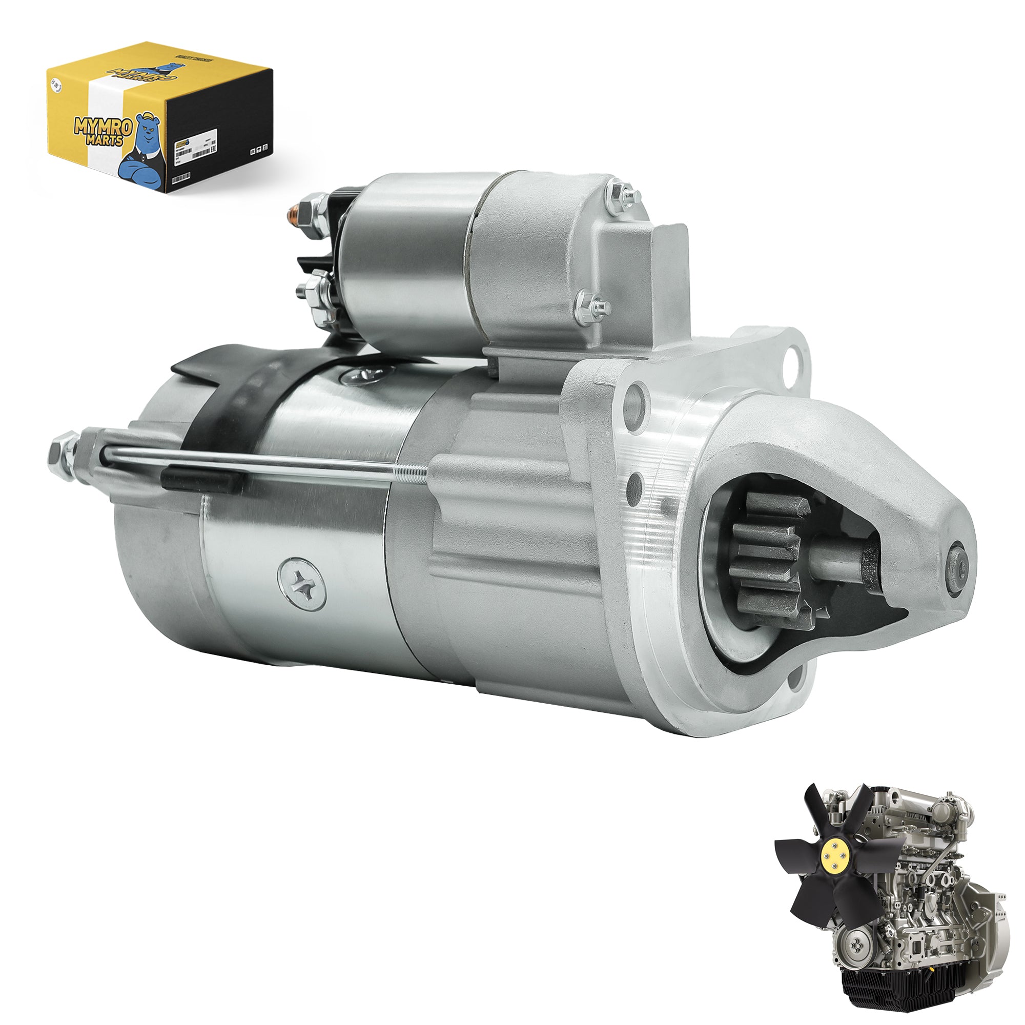 Startmotor 2873K404 voor Perkins-motoren 1004-4 1004-4T 135Ti 1004-40S 1004G 1004-40 1004-40T 