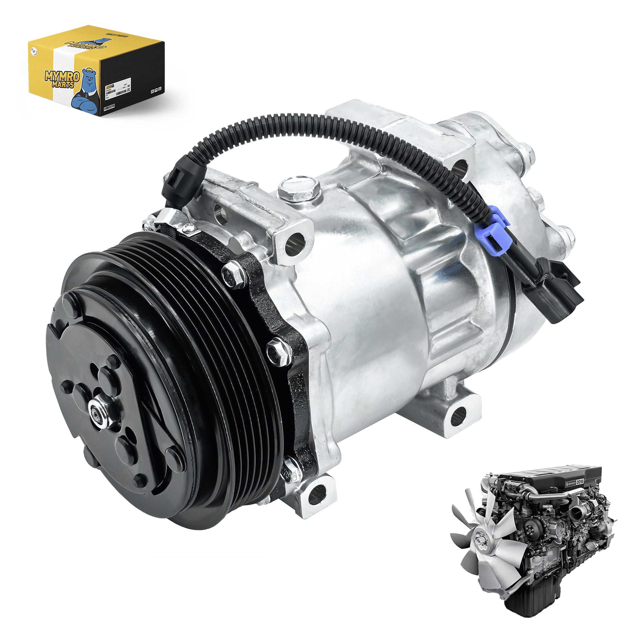 A/C Compressor ABP-N83-304543 for Freightliner Columbia Truck w/ Merce ...
