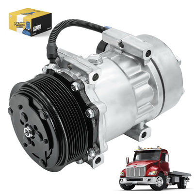 A/C Compressor with Clutch 60-02144NA CO-4759C for Peterbilt 320 379 385 Trucks - Body Parts > Cab Interior Parts > Air Conditioning Compressor from MyMROmarts