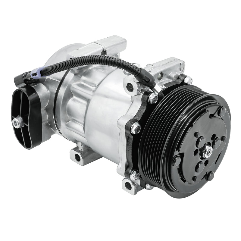 Cargue la imagen en el visor de la galería, A/C Compressor with Clutch 60-02144NA CO-4759C for Kenworth &amp; Peterbilt Models C500 K100E K270 K300 K370 T170 T300 T270 T370 T400 T800 T2000 T600A W900 Replace 4042 4432 4759 - Body Parts &gt; Cab Interior Parts &gt; Air Conditioning Compressor from MyMROmarts
