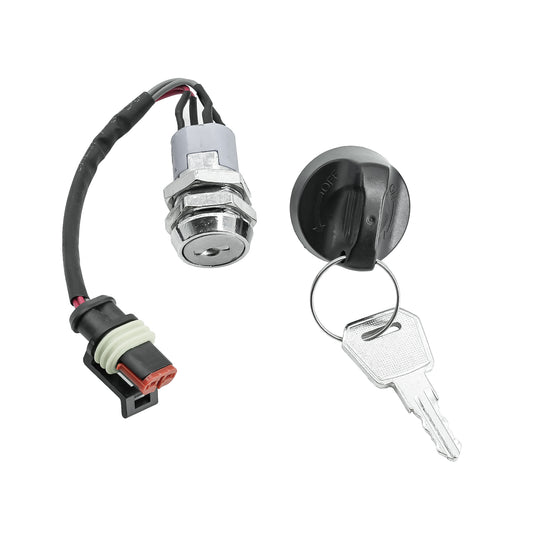 Ignition Switch Start Key 1220-520002-AC for Big Joe Forklift E30 EZ30 S22 Pallet Truck EPT20-ET ES10-10ES ES15-15ES from MyMROmarts