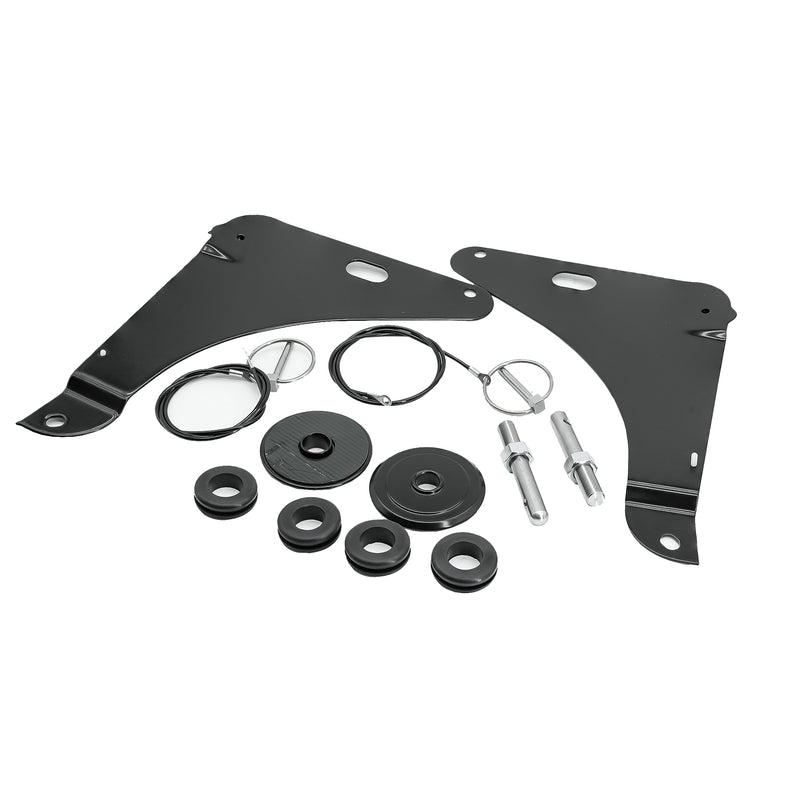 Cargue la imagen en el visor de la galería, Hood Pin Kit Black 82214260AC P5155755 for Dodge Challenger from MyMROmarts

