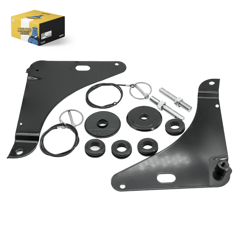 Cargue la imagen en el visor de la galería, Hood Pin Kit Black 82214260AC P5155755 for Dodge Challenger from MyMROmarts
