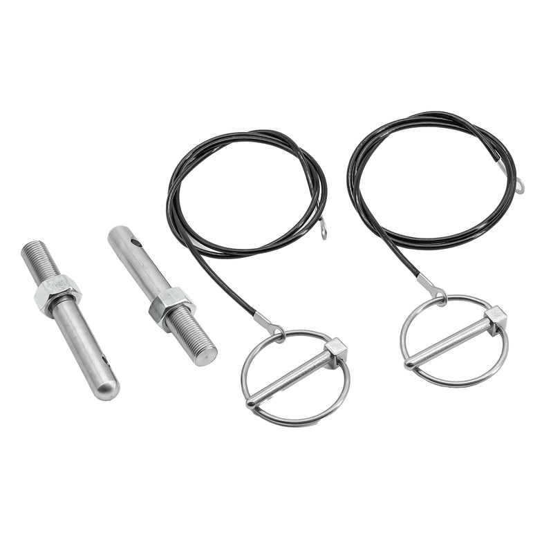 Cargue la imagen en el visor de la galería, Hood Pin Kit Black 82214260AC P5155755 for Dodge Challenger from MyMROmarts
