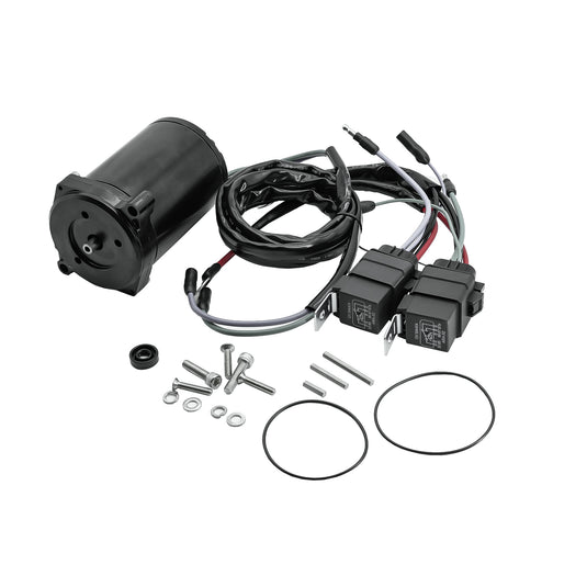 New Tilt Trim Motor Replacement For Mercury 1985-1992 35-220 HP W/ 3 Ram Wire Reversible Square Body 99186 99186-1 99186T from MyMROmarts