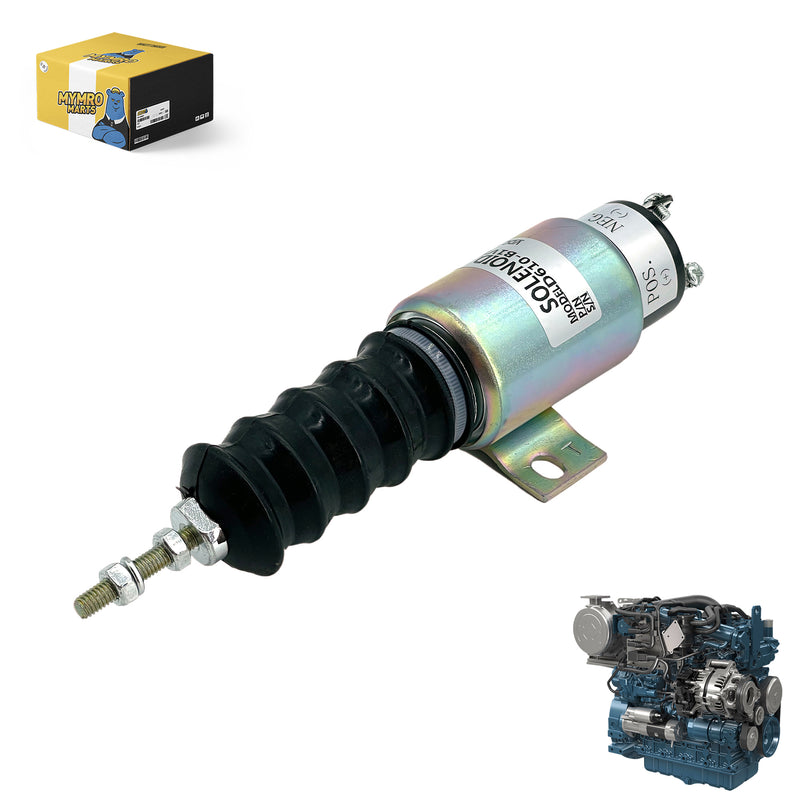 Carica immagine in Galleria Viewer, 2 Terminals 12V Dual Coil Pull Solenoid D610-B1V12 D610B1V12 for Kubota D905 Engine from MyMROmarts
