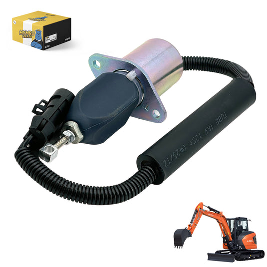 12V Stop Solenoid SA-4806-12 SA-4806 for Kubota Engine V2203 Excavator KX161-2 KX151 KX101 - Electrical Parts > Solenoid Valve > Shut Off Solenoid from MyMROmarts