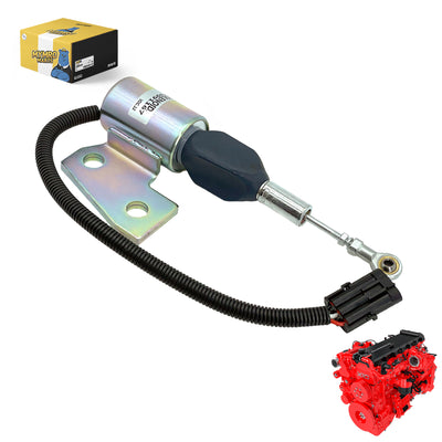 12V Fuel Shut Off Solenoid 3964627 3991167 for Cummins 4BT from MyMROmarts