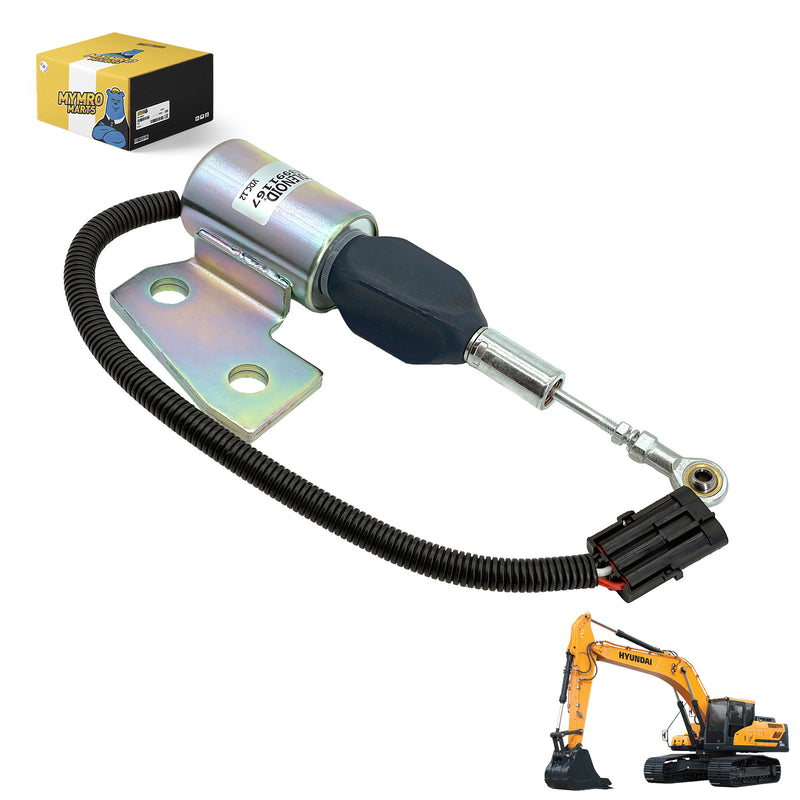 Load image into Gallery viewer, Fuel Shutoff Solenoid J932529 3964627 3991167 SA-4941-12 For Hyundai Excavator R130 R170 from MyMROmarts
