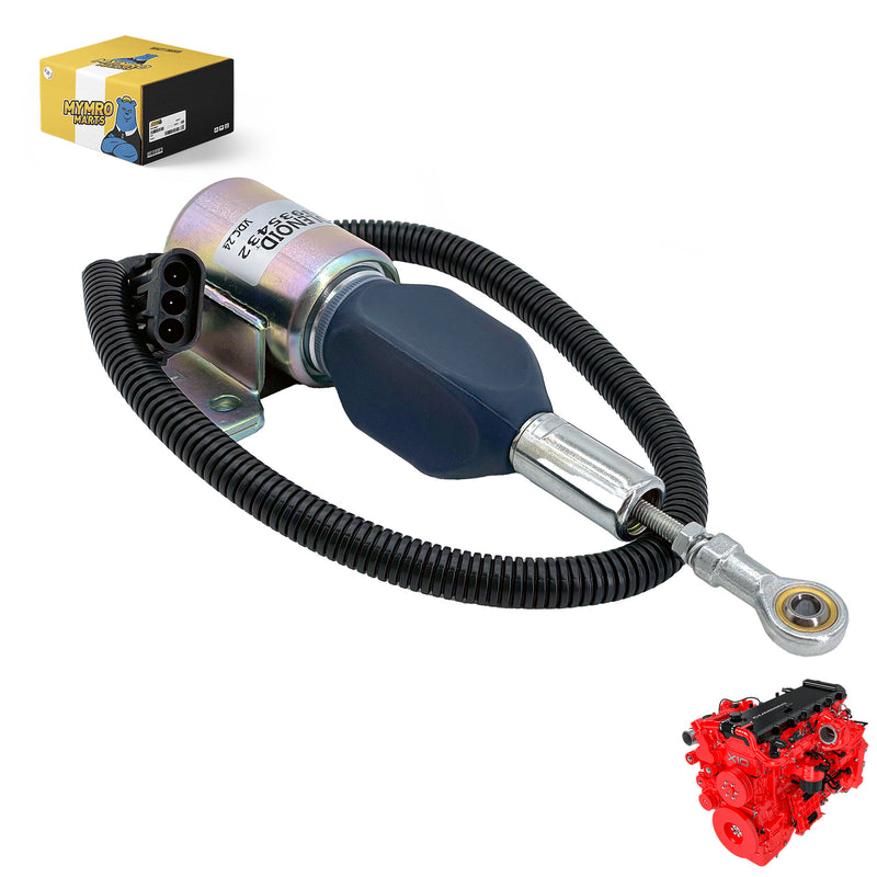 Load image into Gallery viewer, Fuel Shutoff Solenoid Valve 3935432 SA-4755-24 24V for Cummins 6BT 5.9L Engine from MyMROmarts
